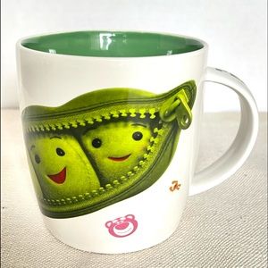 Disney Pixar Toy Story 3 Peas-In-A-Pod White/Green Ceramic Coffee/Tea Mug